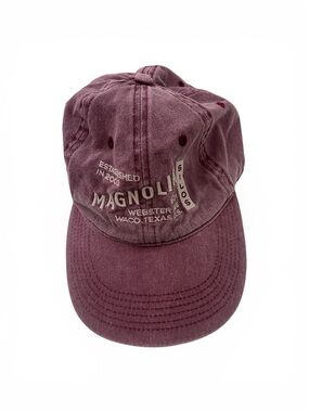 Magnolia Silos Burgundy 100% Cotton Richardson Style 324 Adjustable Cap